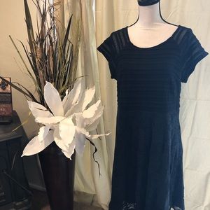 NY Collection Woman Black Lace Dress